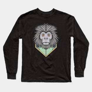 Javan Surili Monkey Long Sleeve T-Shirt